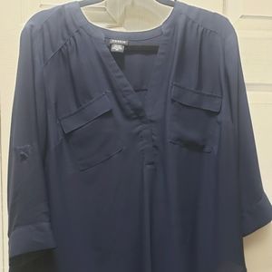 Navy Torrid Blouse